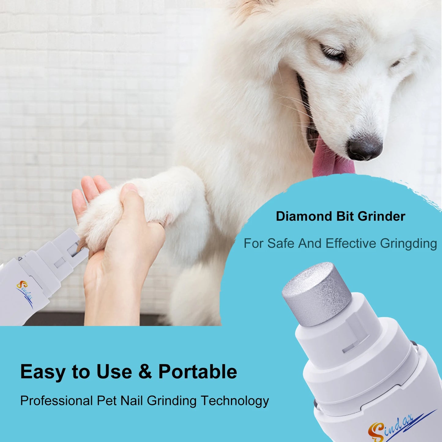 ZenPaws™ Silent Electric Nail Grinder for Dogs & Cats